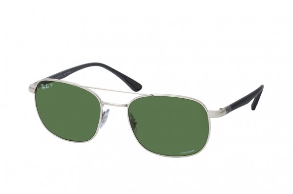   Ray-Ban Chromance RB3670CH-003-P1 Silver | Green Polarized