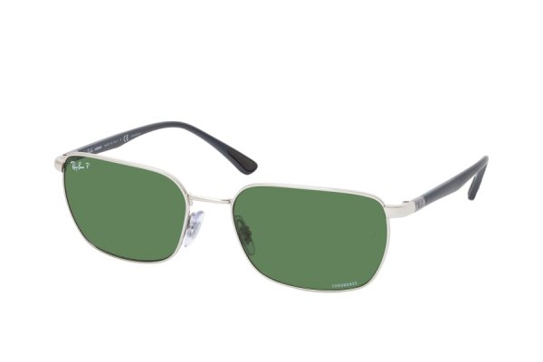   Ray-Ban Chromance RB3684CH-003-P1 Silver | Green Polarized