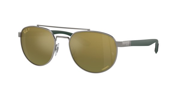  Ray-Ban Chromance RB3736CH-9269-6O Gunmetal / Green | Green Mirror Polarized