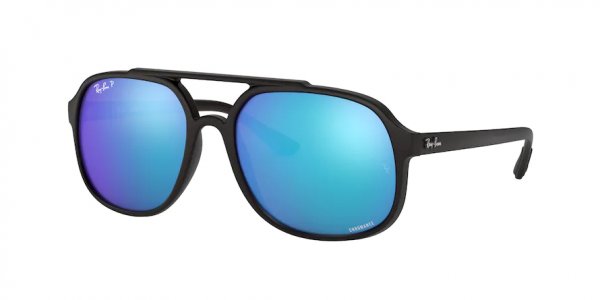   Ray-Ban Chromance RB4312CH-601S-A1 Matt Black | Blue Mirror Polarized 
