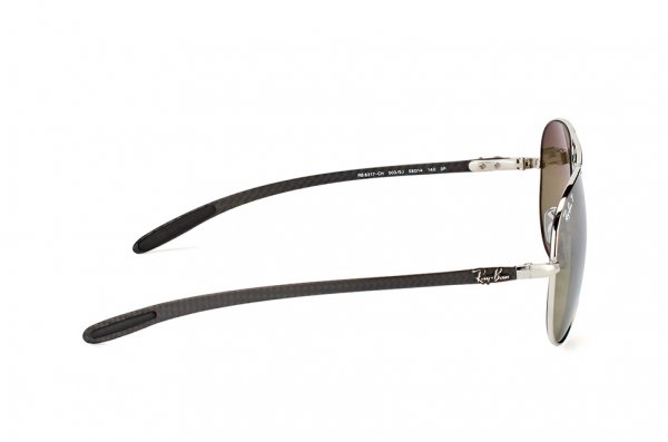   Ray-Ban Chromance RB8317CH-003-5J Carbon Silver | Silver Mirror Chromance Polarized