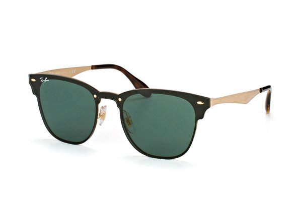   Ray-Ban Clubmaster Blaze RB3576N-043-71 Black / Arista | Green / Grey