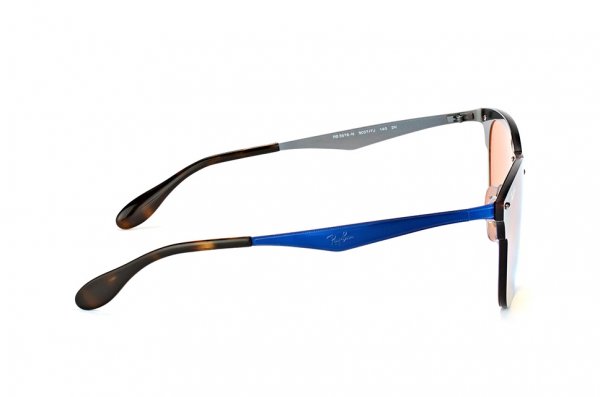   Ray-Ban Clubmaster Blaze RB3576N-9037-7J Yellow / Blue | Yellow / Orange Mirror