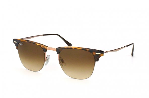   Ray-Ban Clubmaster LightRay RB8056-155-13 Havana / Ruthenium | Gradient Brown