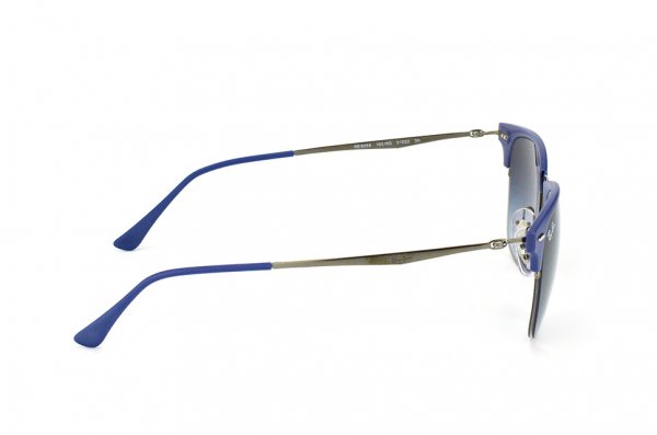   Ray-Ban Clubmaster LightRay RB8056-165-8G Blue / Ruthenium | Poly. Gradient Grey