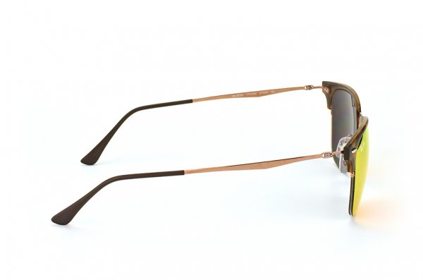   Ray-Ban Clubmaster LightRay RB8056-175-6Q Havana / Light Brown | Orange Mirror