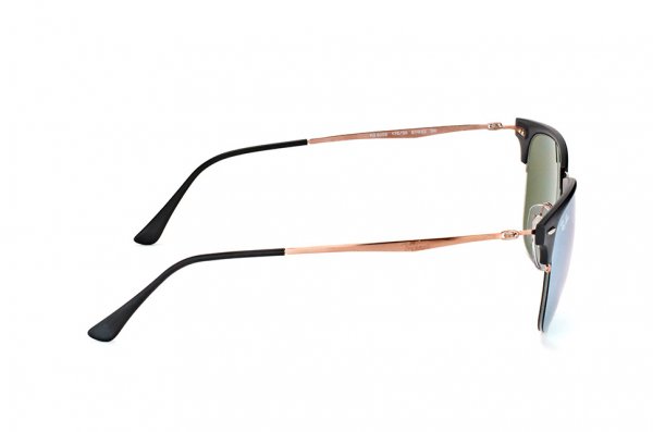   Ray-Ban Clubmaster LightRay RB8056-176-30 Black / Light Brown | Crystal Silver Mirror