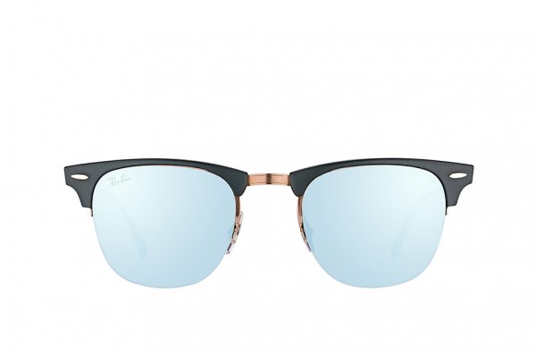   Ray-Ban Clubmaster LightRay RB8056-176-30 Black / Light Brown | Crystal Silver Mirror