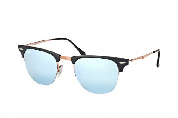   Ray-Ban Clubmaster LightRay RB8056-176-30 Black / Light Brown | Crystal Silver Mirror