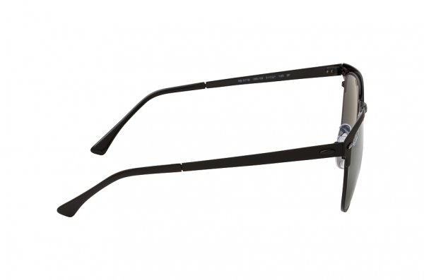   Ray-Ban Clubmaster Metal RB3716-186-58 Matt Black | Green Polarized