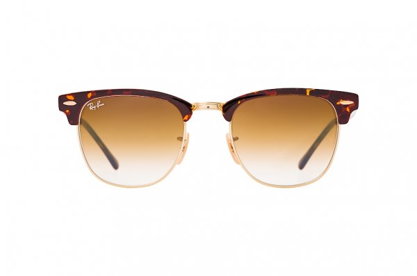   Ray-Ban Clubmaster Metal RB3716-9008-51 Contrast Havana | Gradient Brown