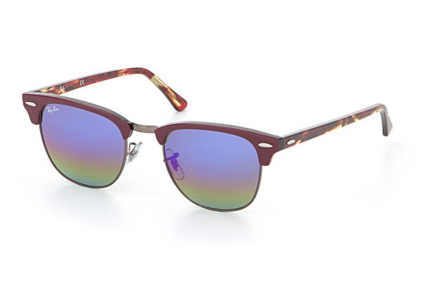 RB3016 1222/C2 Ray-Ban Clubmaster Mineral Flash Lenses