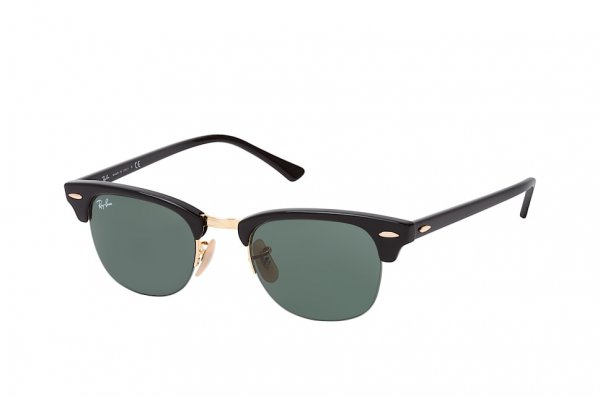   Ray-Ban Clubmaster RB4354-601-71 Black | Natural Green