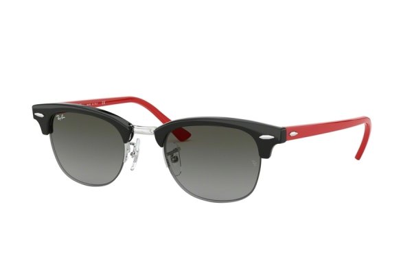   Ray-Ban Clubmaster RB4354-6424-11 Black / Red | Light Grey Gradient
