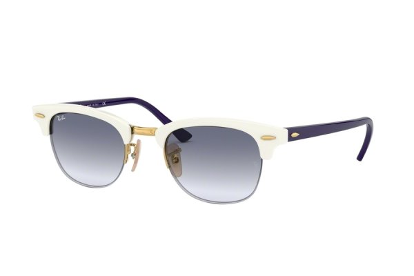   Ray-Ban Clubmaster RB4354-6425-19 White / Blue | Light Blue Gradient