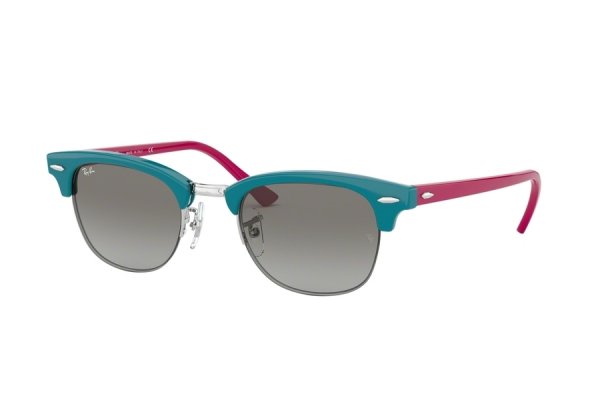   Ray-Ban Clubmaster RB4354-6426-11 Light Blue / Dark Pink| Light Grey Gradient 