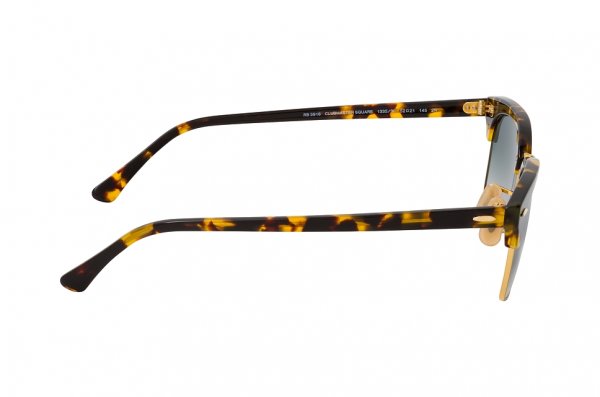   Ray-Ban Clubmaster Square Legend Gold RB3916-1335-3F Havana | Natural Light Blue