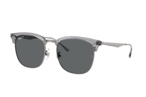   Ray-Ban Clubmaster Youngster RB4418D-6792-81 Transparent / Silver | Dark Grey Polarized