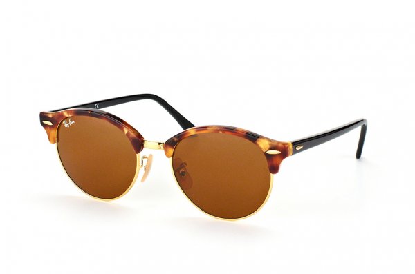   Ray-Ban Clubround Fleck RB4246-1160 Fleck Havana | Natural Brown (B-15XLT)