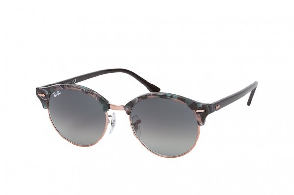   Ray-Ban Clubround Fleck RB4246-1255-71 Black / Green | Green / Grey