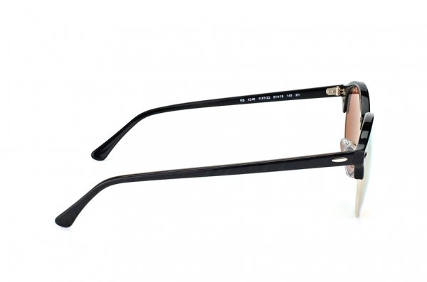   Ray-Ban Clubround RB4246-1197-Z2 Black | Pink Flash Lenses