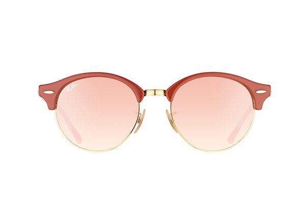   Ray-Ban Clubround RB4246-1220-7O Arista/Brown/Havana | Mirror Faded Brown