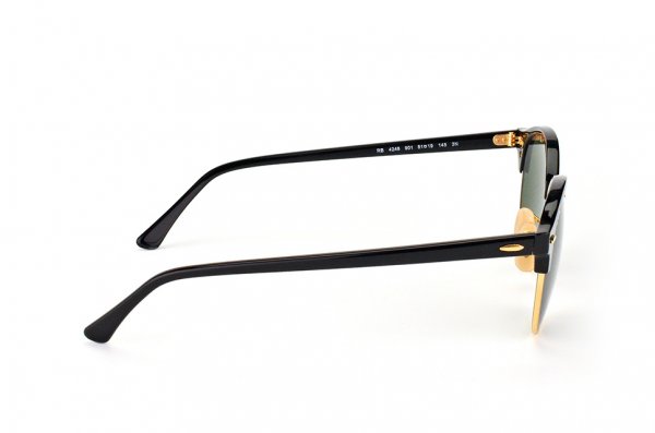  Ray-Ban Clubround RB4246-901 Black | Natural Green (G-15XLT)