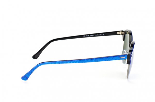   Ray-Ban Clubround RB4246-984-30 Blue | Crystal Blue Mirror
