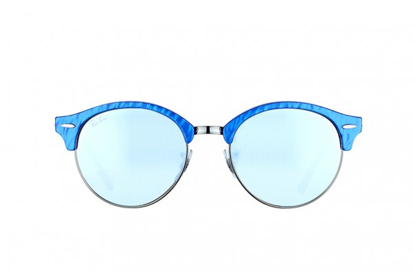   Ray-Ban Clubround RB4246-984-30 Blue | Crystal Blue Mirror