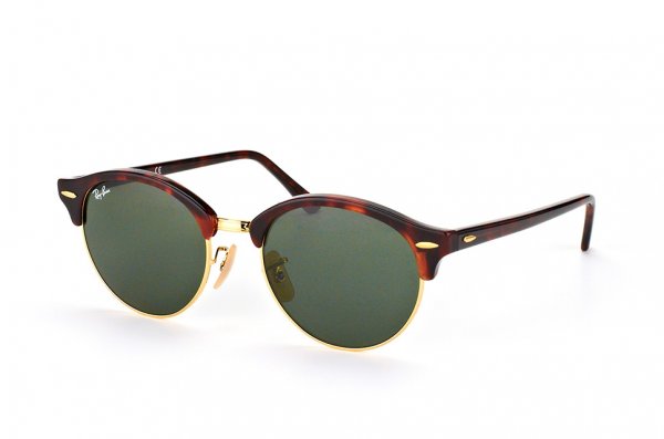   Ray-Ban Clubround RB4246-990 Havana | Natural Green (G-15XLT)