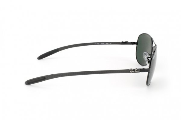   Ray-Ban Cockpit Carbon Fibre RB8301-002-N5 Black | Neophan Polar Green P3 Plus