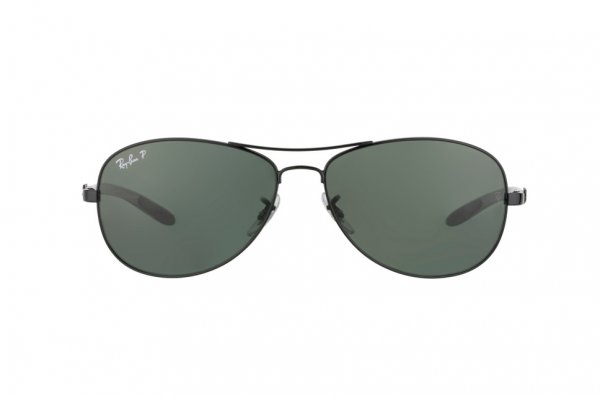   Ray-Ban Cockpit Carbon Fibre RB8301-002-N5 Black | Neophan Polar Green P3 Plus