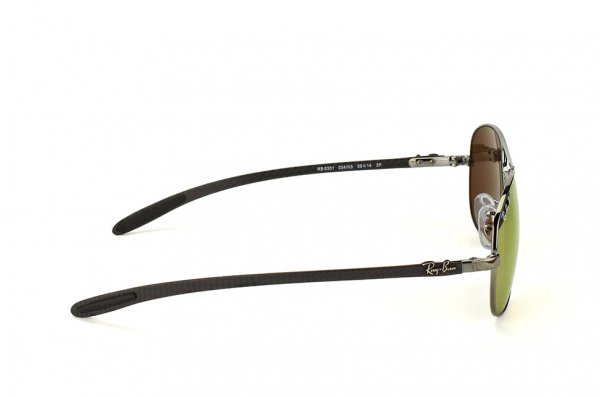   Ray-Ban Cockpit Carbon Fibre RB8301-004-N3 Gunmetal | Brown Mirror Gold Polarized P3 Plus