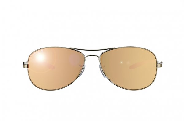   Ray-Ban Cockpit Carbon Fibre RB8301-004-N3 Gunmetal | Brown Mirror Gold Polarized P3 Plus