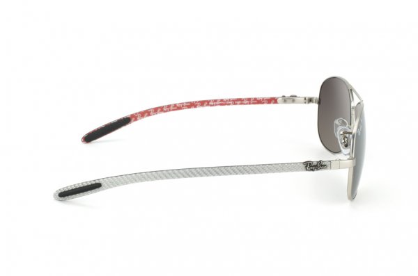  Ray-Ban Cockpit Carbon Fibre RB8301-019-N8 Matte Gunmetal | Neophan Polar Grey Silver Mirror P3 Plus