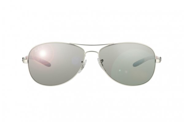  Ray-Ban Cockpit Carbon Fibre RB8301-019-N8 Matte Gunmetal | Neophan Polar Grey Silver Mirror P3 Plus