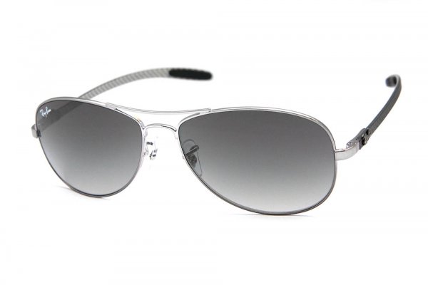   Ray-Ban Cockpit Carbon Fibre RB8301-130-71 Dark Carbon | APX Grey/Green