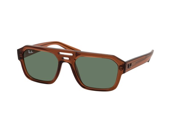   Ray-Ban Corrigan-Bio-Based RB4397-6678-82 Transparent Brown | Dark Green