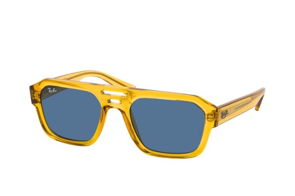   Ray-Ban Corrigan-Bio-Based RB4397-6682-80 Transparent Yellow | Dark Blue