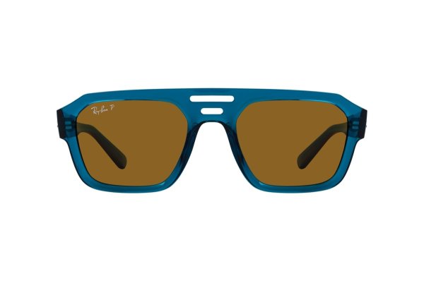   Ray-Ban Corrigan-Bio-Based RB4397-6683-83 Transparent Light Blue | Dark Brown