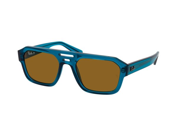   Ray-Ban Corrigan-Bio-Based RB4397-6683-83 Transparent Light Blue | Dark Brown