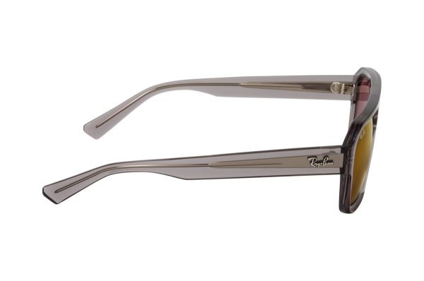   Ray-Ban Corrigan-Bio-Based RB4397-6684-D0 Transparent Grey | Violet Mirror
