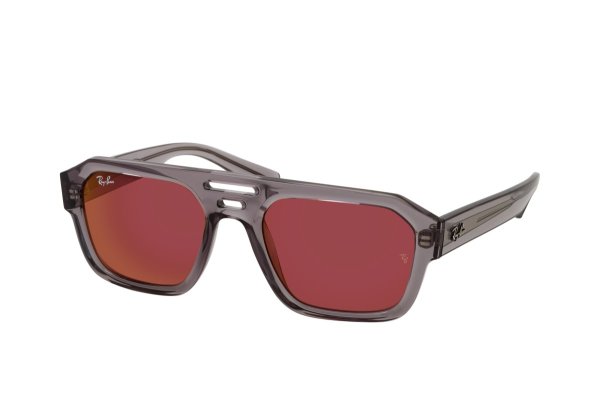  Ray-Ban Corrigan-Bio-Based RB4397-6684-D0 Transparent Grey | Violet Mirror