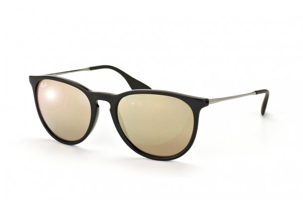   Ray-Ban Erika RB4171-601-5A Black/Gunmetal | Yellow Mirror