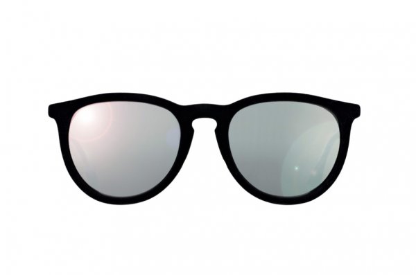   Ray-Ban Erika Velvet RB4171-6075-6G Black Velvet | Grey Mirror Silver Solid Color - Mirror