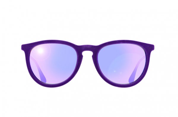   Ray-Ban Erika Velvet RB4171-6080-4V Violet Velvet | Grey Mirror Violet Solid 