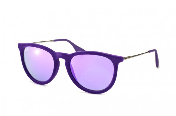   Ray-Ban Erika Velvet RB4171-6080-4V Violet Velvet | Grey Mirror Violet Solid 