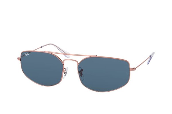   Ray-Ban Explorer V RB3845-9035-R5 Rose Gold | Dark Blue