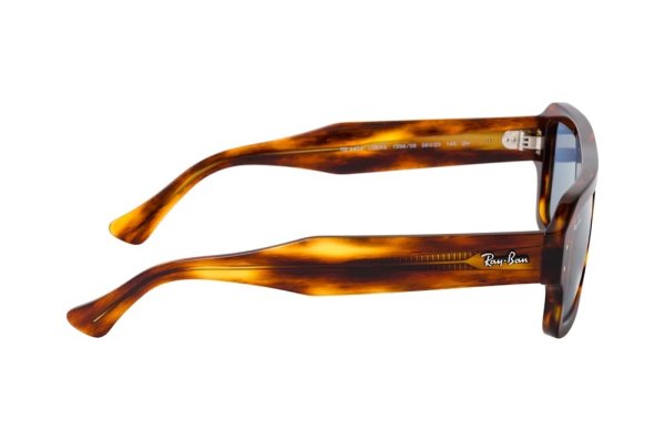   Ray-Ban Flacko RB4454-1398-56 Striped Brown | Natural Blue