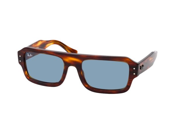   Ray-Ban Flacko RB4454-1398-56 Striped Brown | Natural Blue